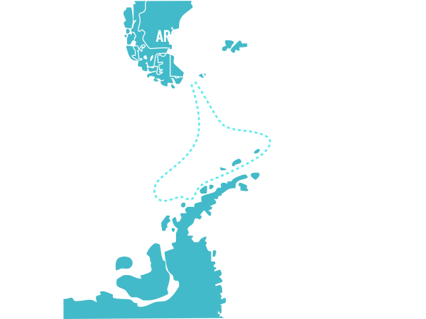 Routenskizze MS G Expedition Klassische Antarktis