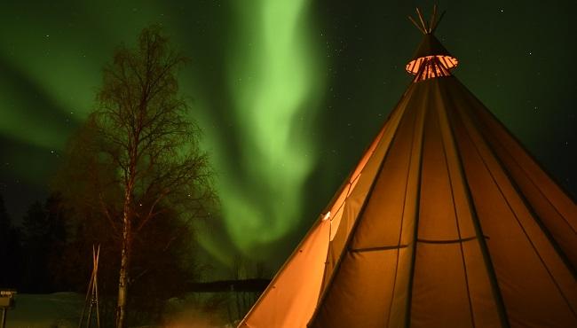 Arktis Tours - Aurora Borealis am Polarkreis - Apukka Resort Rovaniemi Huskytour
